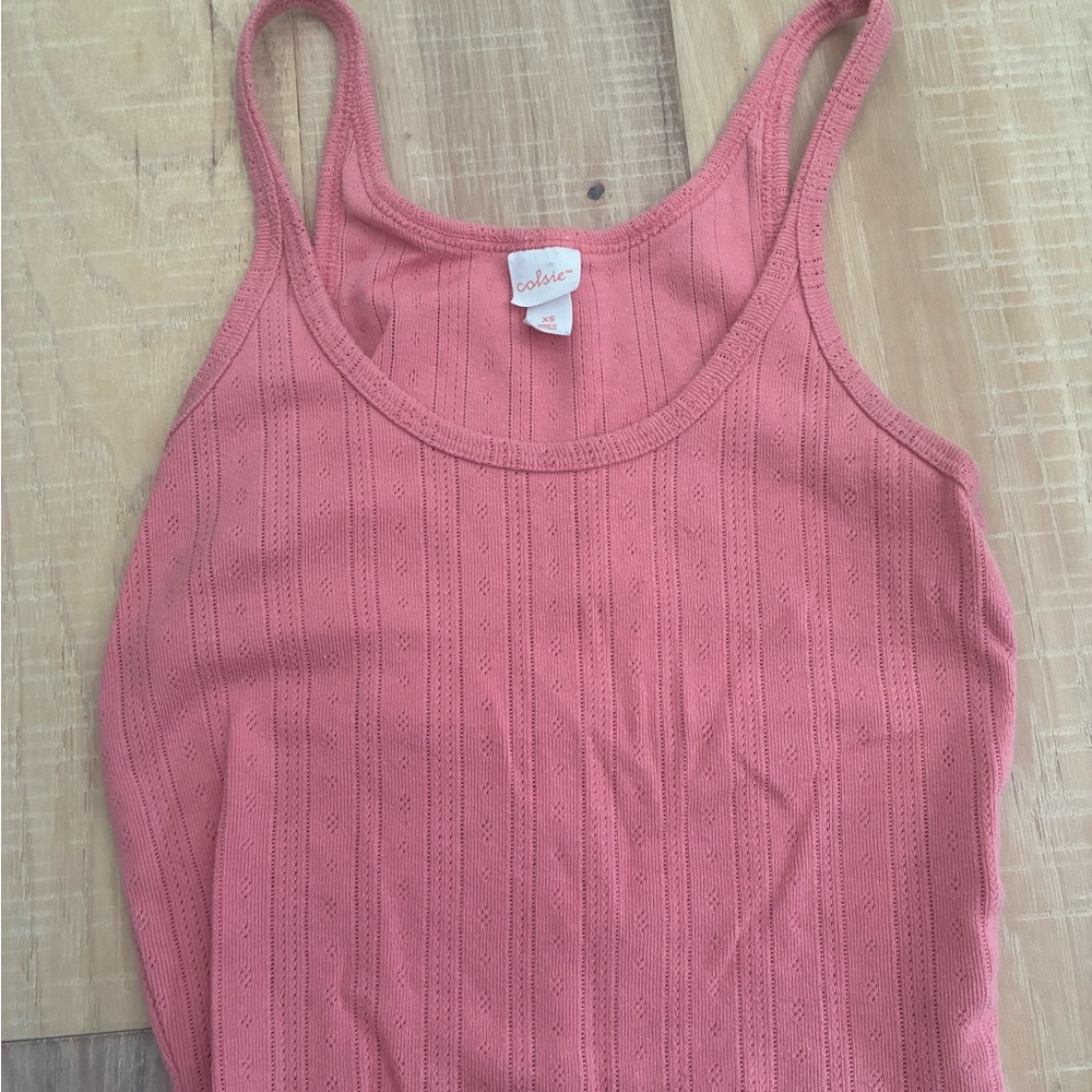 Colsie Coral Tank Top